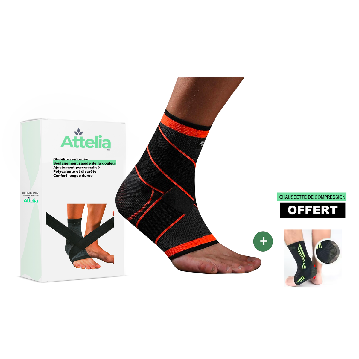 Attelia™ - Attelle Cheville - Meilleure Vente ⭐
