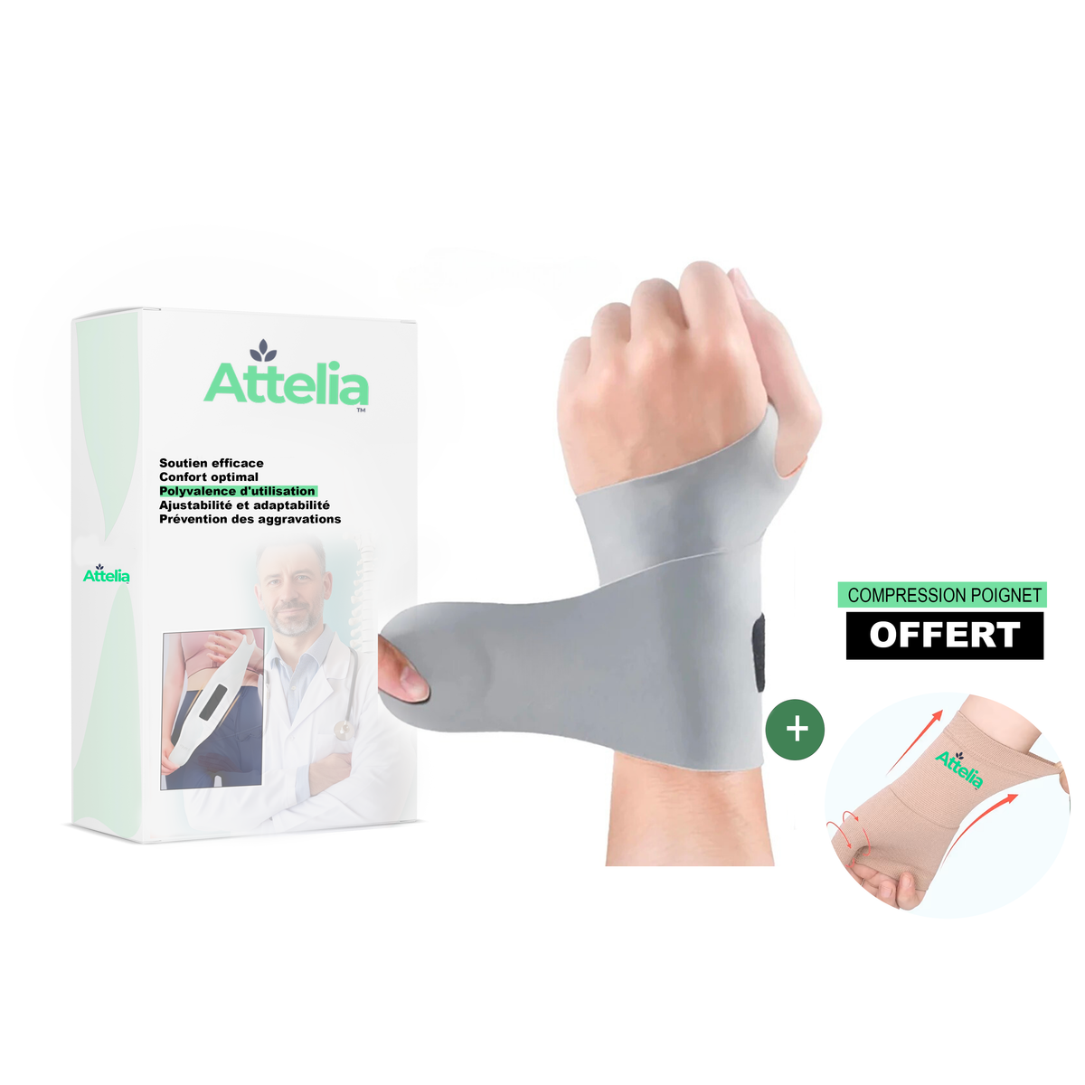 Attellia™ Poignet - Double Face