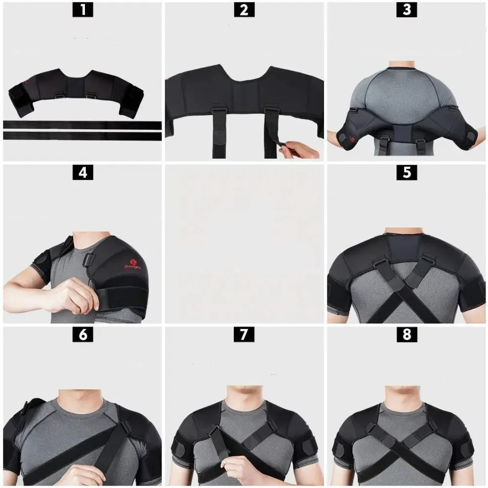 Attelle d'épaule de soutien croisées - Axilar